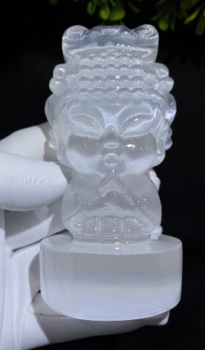 6A級貓眼石膏石媽祖