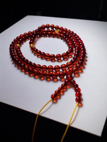 天然血珀108顆手串
