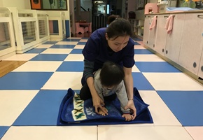 學習折棉被