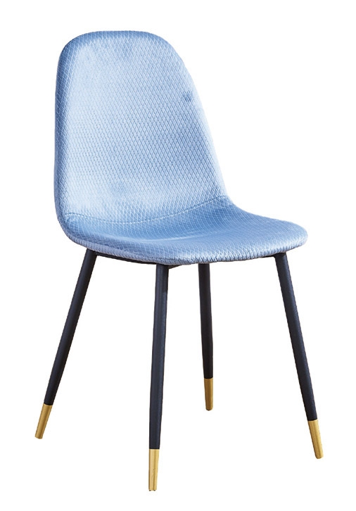 931-8安達仕藍色鐵藝布餐椅