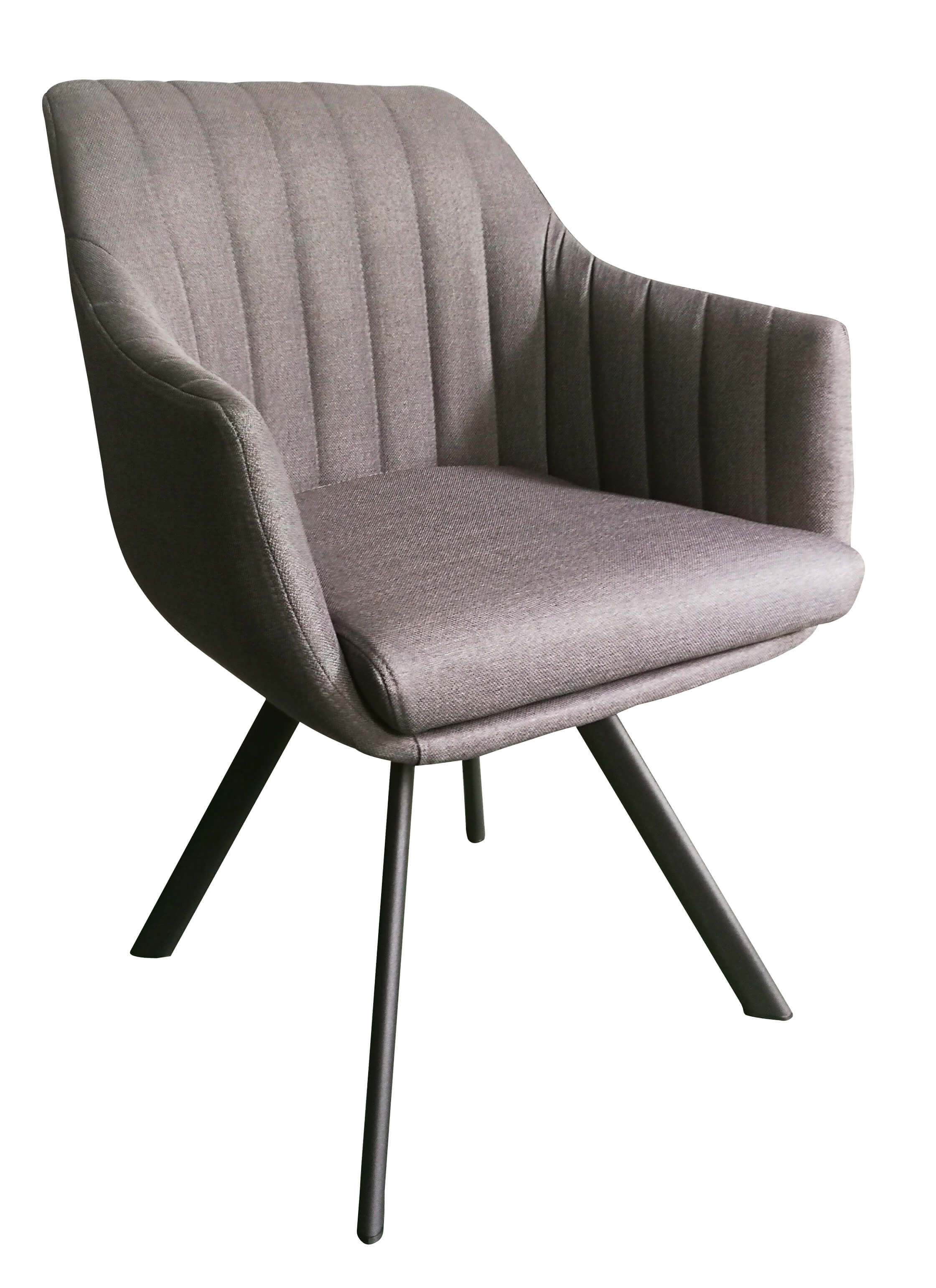 929-4  卡羅鐵藝灰色布餐椅