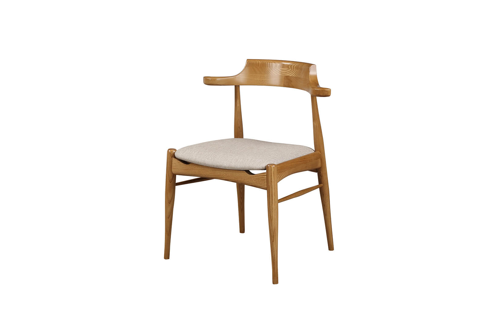 926-4  梅長蘇栓木灰色皮餐椅