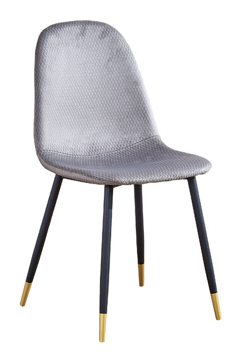 931-6安達仕灰色鐵藝布餐椅