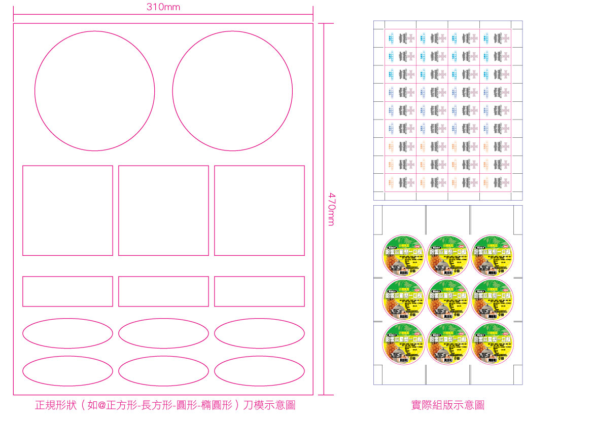 合版貼紙-正常刀模