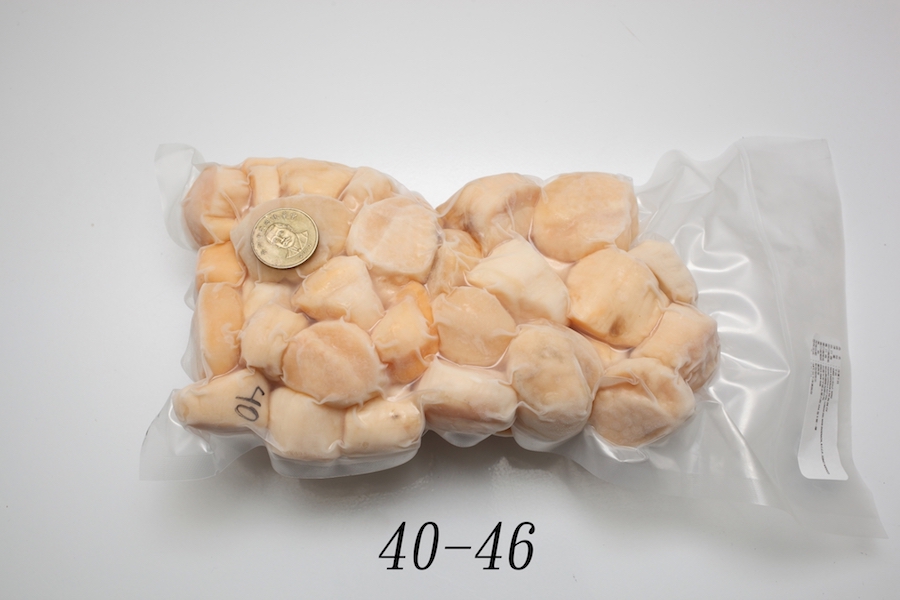 生干貝，SGS檢驗生食等級，野生干貝3S-40顆以上 (1公斤裝)
