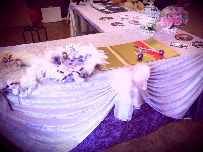 超值商品--鄉村紫色系大熊風婚禮佈置