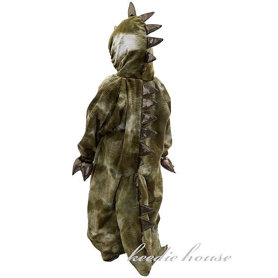 Keedie house兒童造型服出租/寫真攝影造型/萬聖節/聖誕節表演服~金色背鰭恐龍裝~