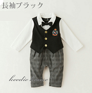 Keedie house兒童禮服出租/攝影造型/走秀表演/花童服出租~日本男童連身背心款禮服80