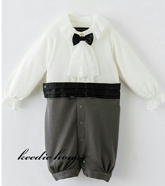 Keedie house兒童禮服出租/攝影造型/走秀表演/花童服出租~日本王子風BABY連身燕尾禮服60/70/80