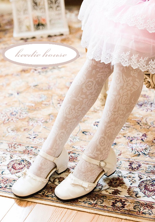Keedie house兒童禮服/攝影造型/表演服/畢業/花童禮服蕾絲褲襪~