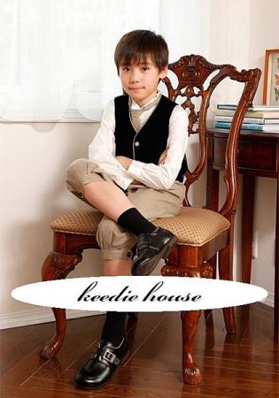 Keedie house兒童禮服出租/攝影造型/畢業造型/花童服出租~A03夏季男童咖啡氣質款禮服80/90/100/110/120