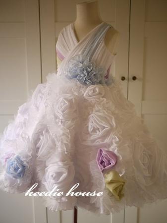 Keedie house兒童禮服出租/攝影造型/表演服/畢業/花童/1602獨家設計手工禮服花神芙洛菈110-115
