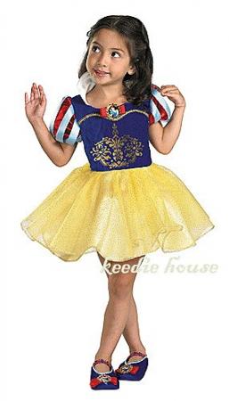 Keedie house精品兒童造型服出租/寫真攝影造型/聖誕節/萬聖節表演服~白雪公主短版含髮飾~