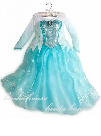 Keedie house兒童造型服出租/寫真攝影造型/萬聖節/聖誕節表演服~冰雪奇緣Elsa艾莎公主華麗款公主裝