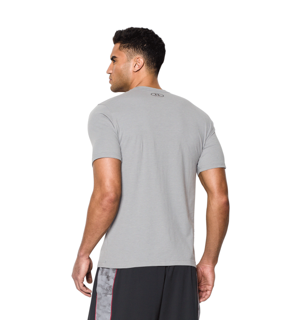 男子UA Sportstyle Logo T恤(實灰雜色)
