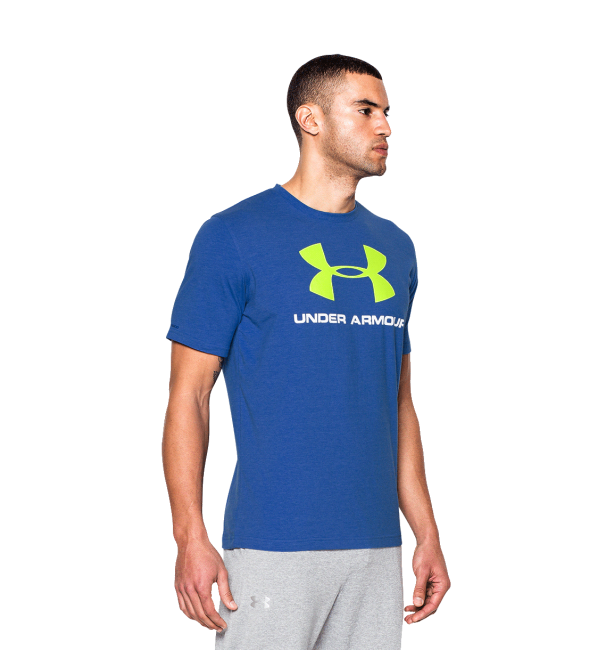 男子UA Sportstyle Logo T恤(寶藍)