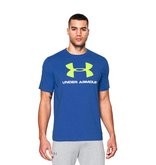 男子UA Sportstyle Logo T恤(寶藍)