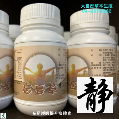 大自然 忘憂草 500mg/90粒/罐