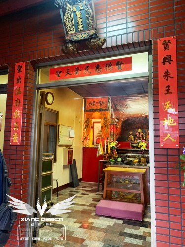 賢聖宮壓克力招牌換板+壓克力對聯看板