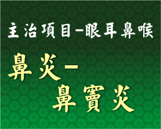 專門主治-眼耳鼻喉-鼻炎-鼻竇炎