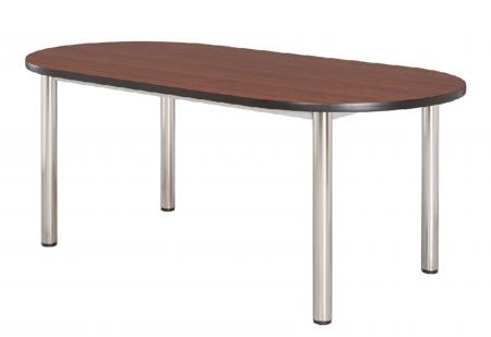 ３×７尺胡桃檯面會議桌（橢圓）