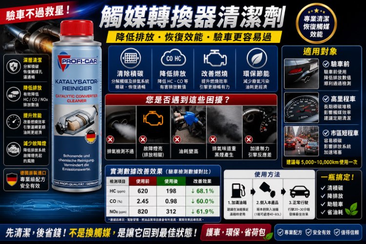 觸媒轉換器清潔劑