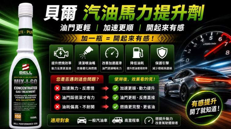 貝爾汽油馬力提升劑 BELL