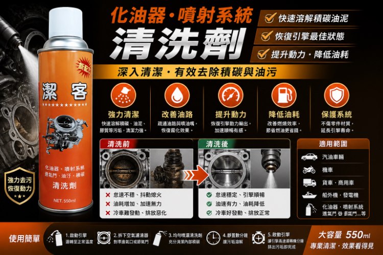化油器噴射系統清洗劑