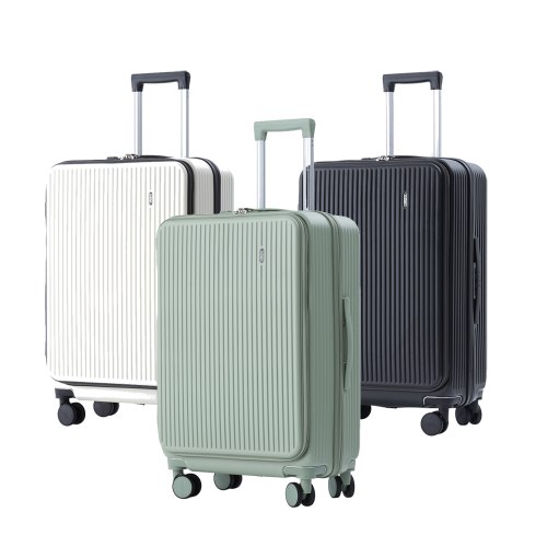 【防爆拉鍊】前開三代硬殼箱 (3色)