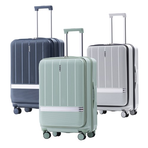 【防爆拉鍊】聖雷莫前開硬殼箱 (8色)