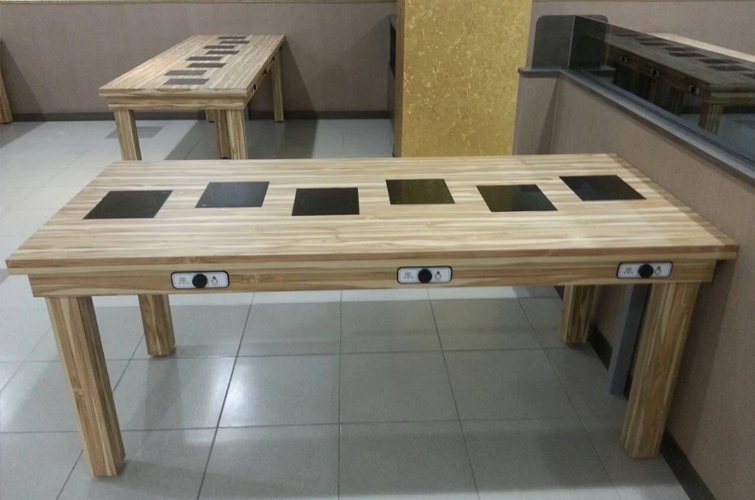 平面式電磁爐桌(木腳)