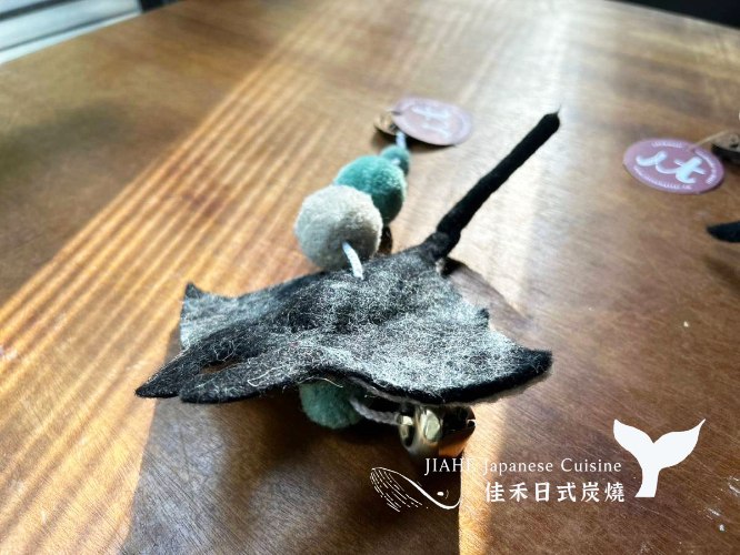 羊毛氈・門鈴吊飾串・魟魚