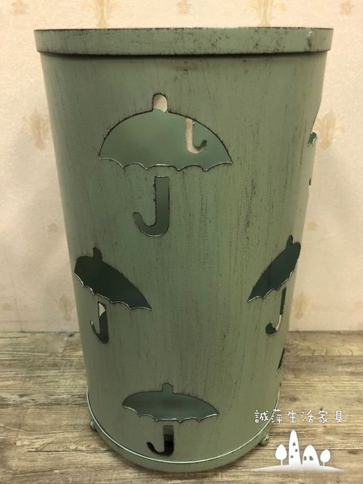 仿舊鐵製雨傘造型傘桶（四色）
