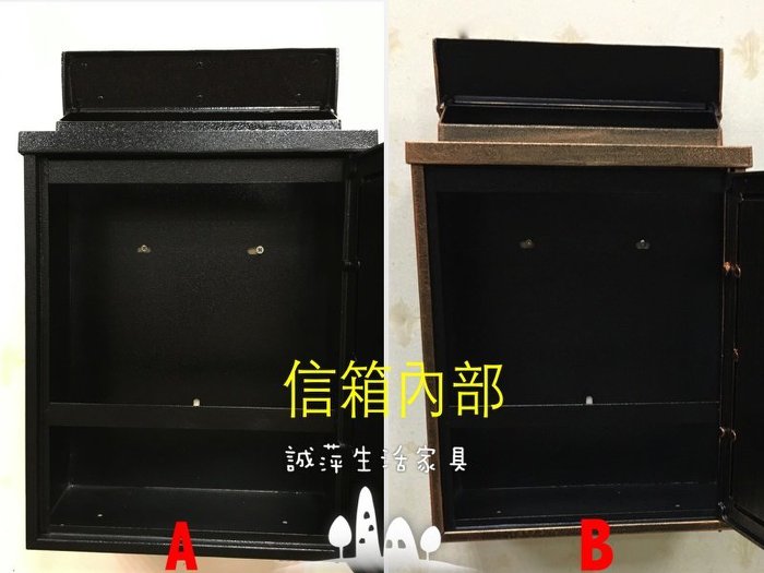 英倫風墨綠玫瑰鋁面鐵製信箱