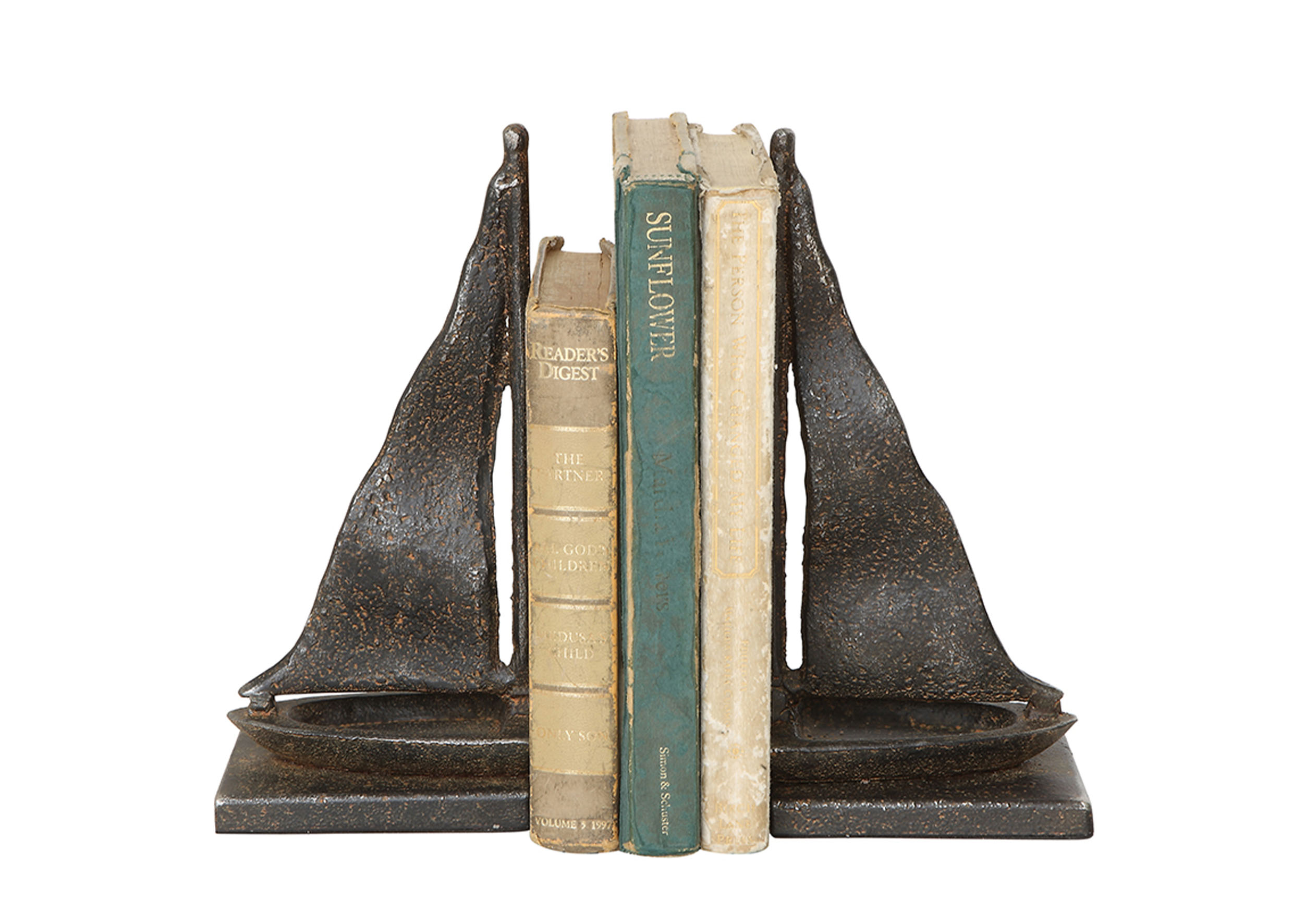 金屬帆船書檔，套二