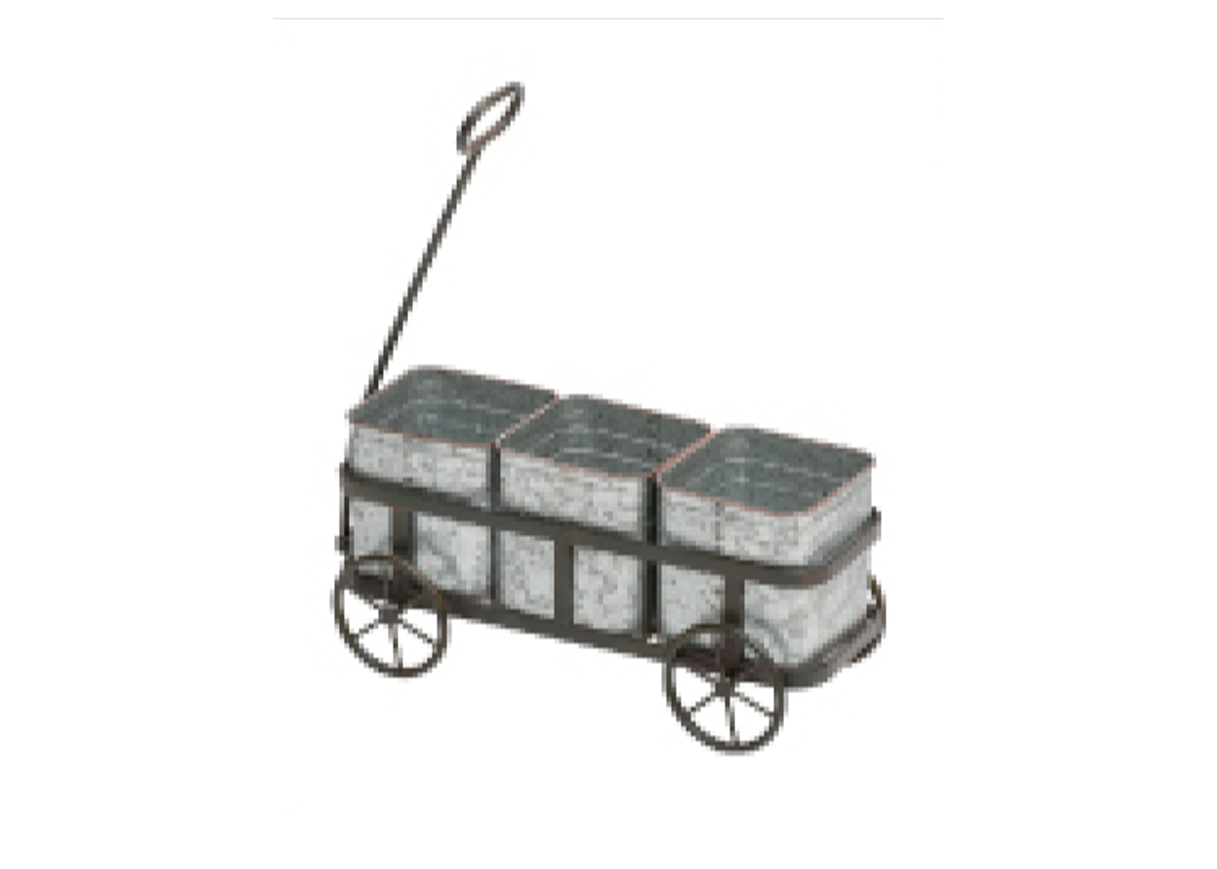 金屬復古手拉車造型花盆組