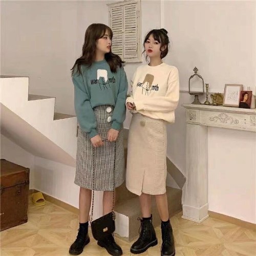 正韓素色大學T