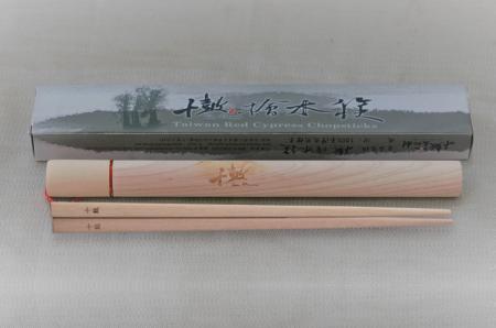 檜木養生筷含圓桶